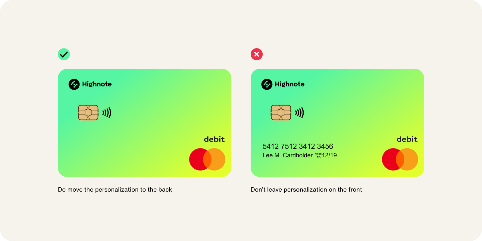 Physical Card Personalization Example