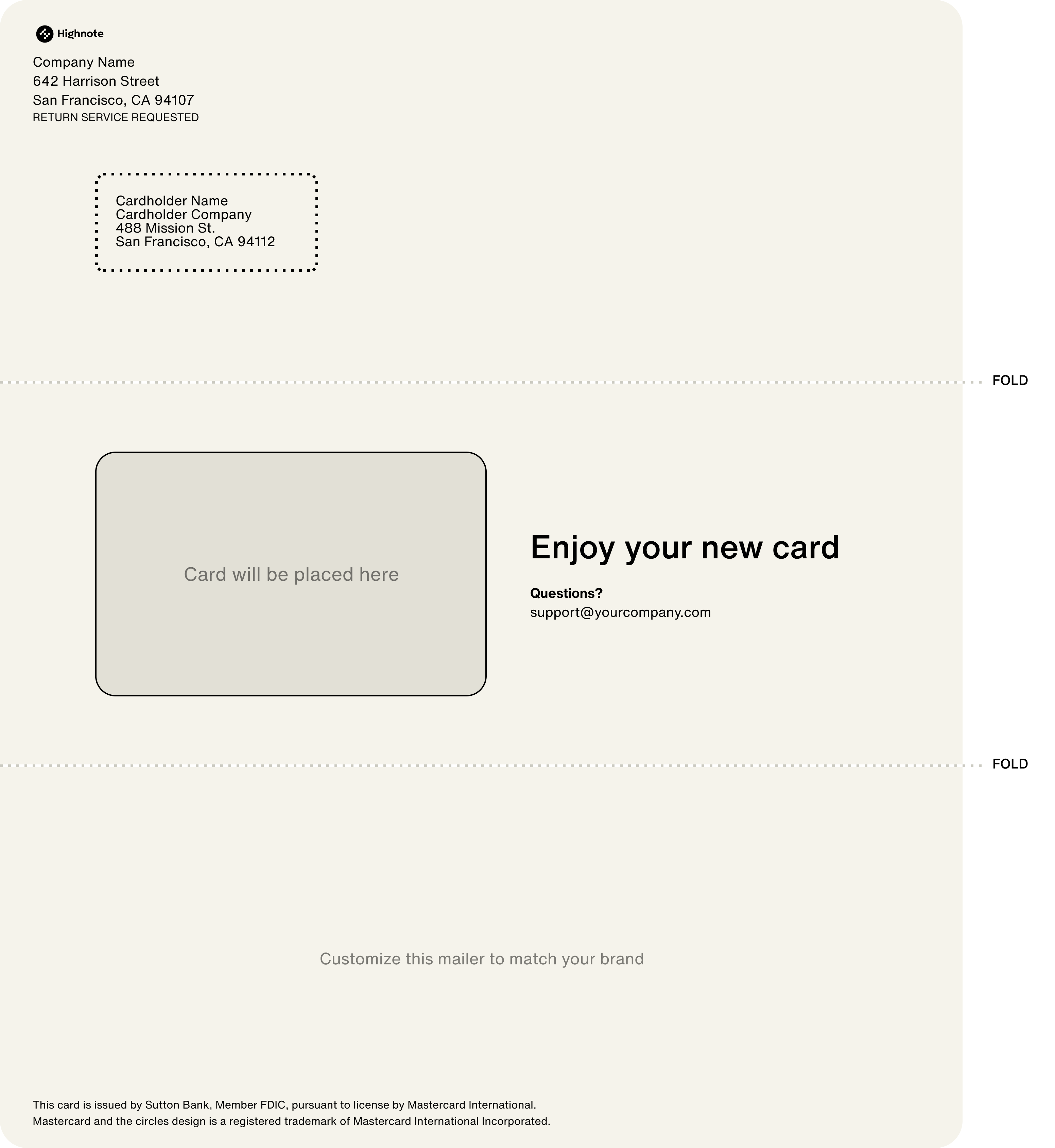 Physical Card Mailer Full